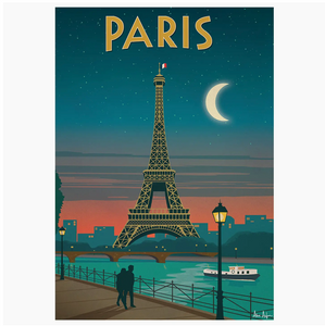 Affiche PARIS MOONLIGHT - Alex Asfour